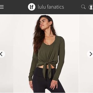 Lululemon knot tie long sleeve